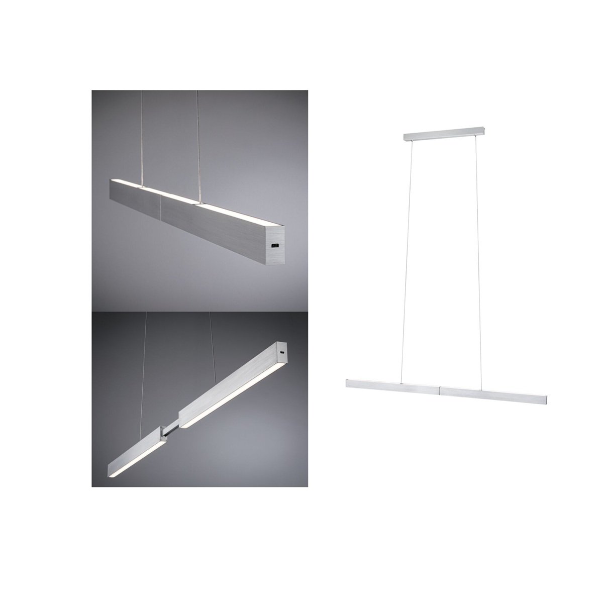 Paulmann 76988 LED Pendelleuchte Aptare Touchless Sensor 2700K Alu geb�rstet dimmbar