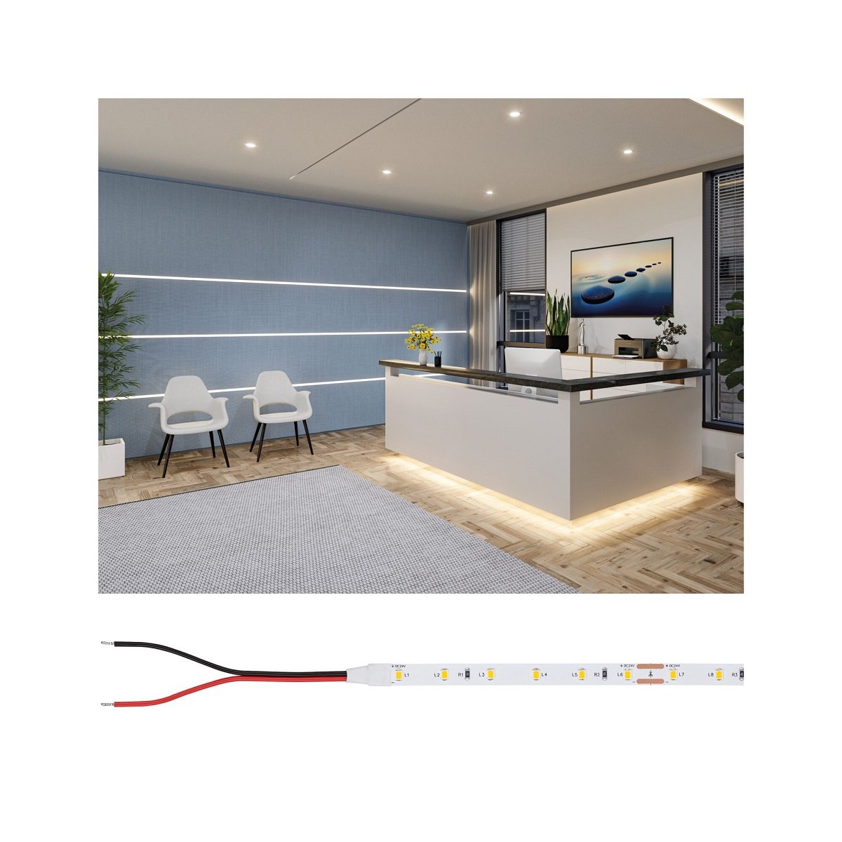 Paulmann 78438 Pro LED Strip Gold P25 927 2700K 24V 5m