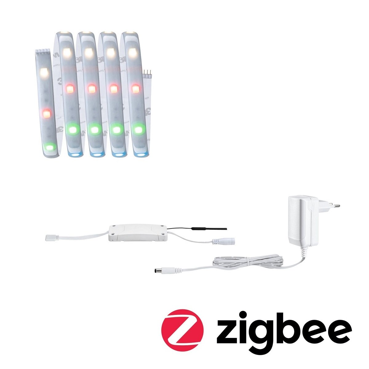 Paulmann 78865 MaxLED 250 Smart Home Zigbee RGBW Basisset beschichtet 1,5m IP44