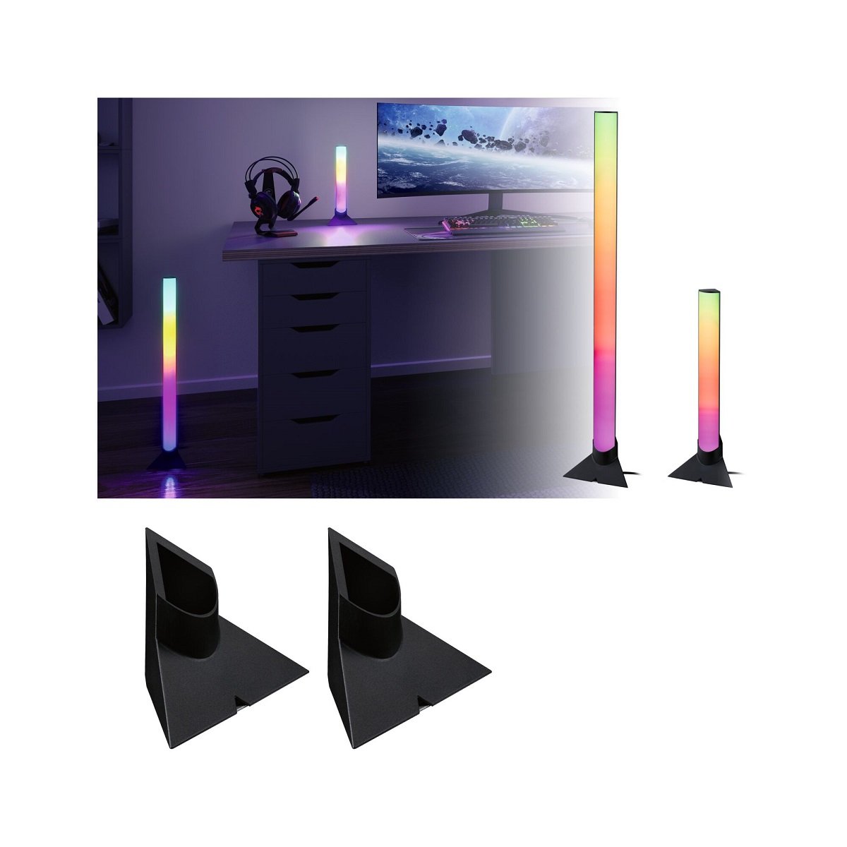 Paulmann 78874 EntertainLED Lightbar Standfu� schwarz