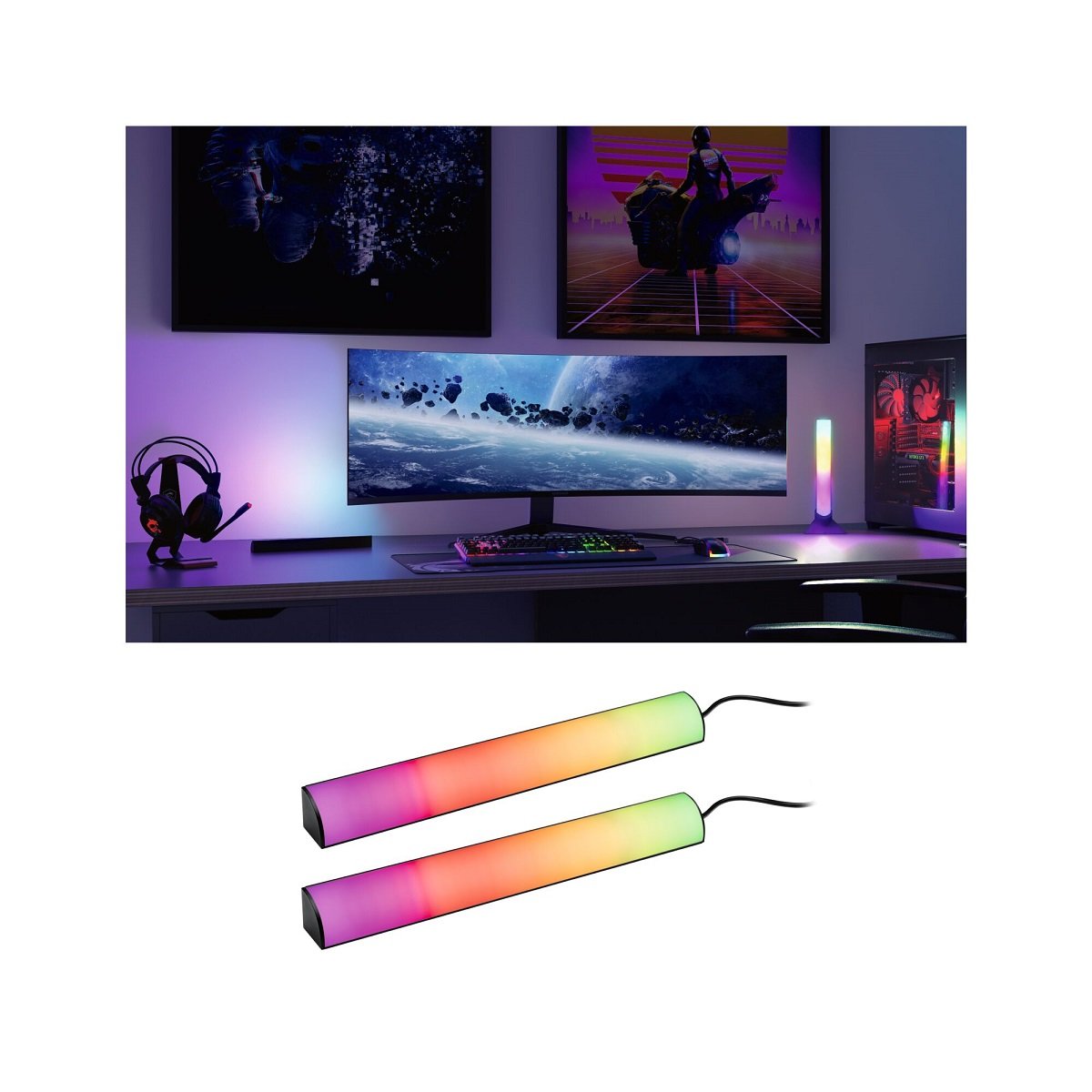 Paulmann 78878 EntertainLED Lightbar Dynamic RGB 30cm 2erSet