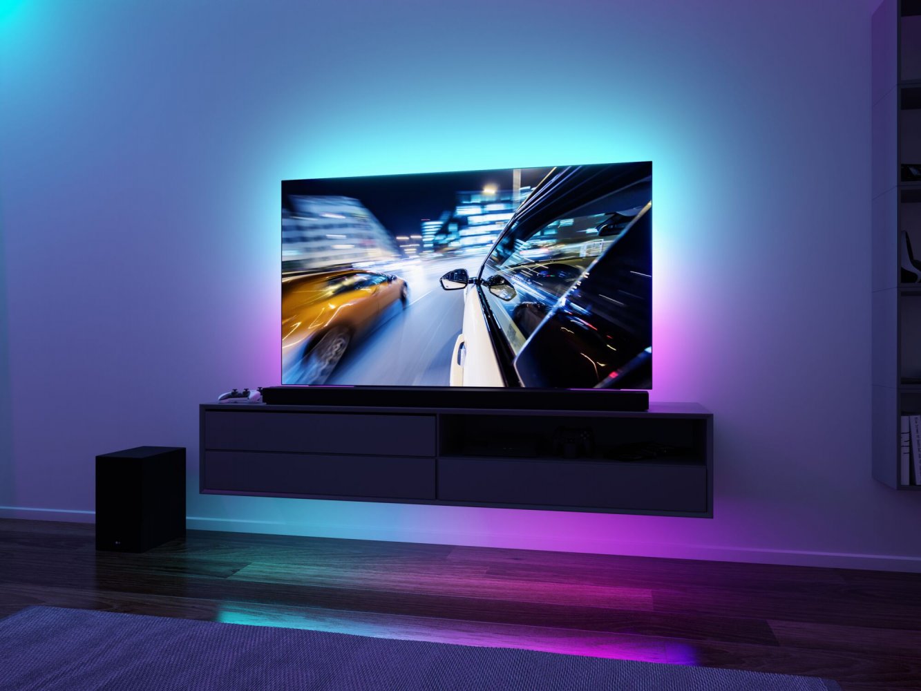 Paulmann 78881 EntertainLED USB LED Stripe TV-Beleuchtung 65 Zoll 240cm -->  Leuchten & Lampen online kaufen im Shop ligh
