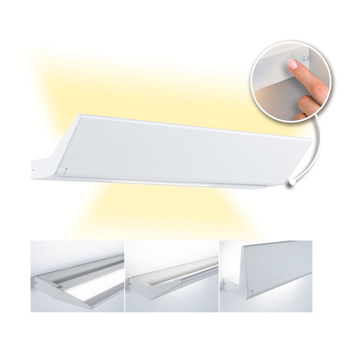 Paulmann 79506 LED Wandleuchte Ranva wei� beweglich 3-Step-Dim