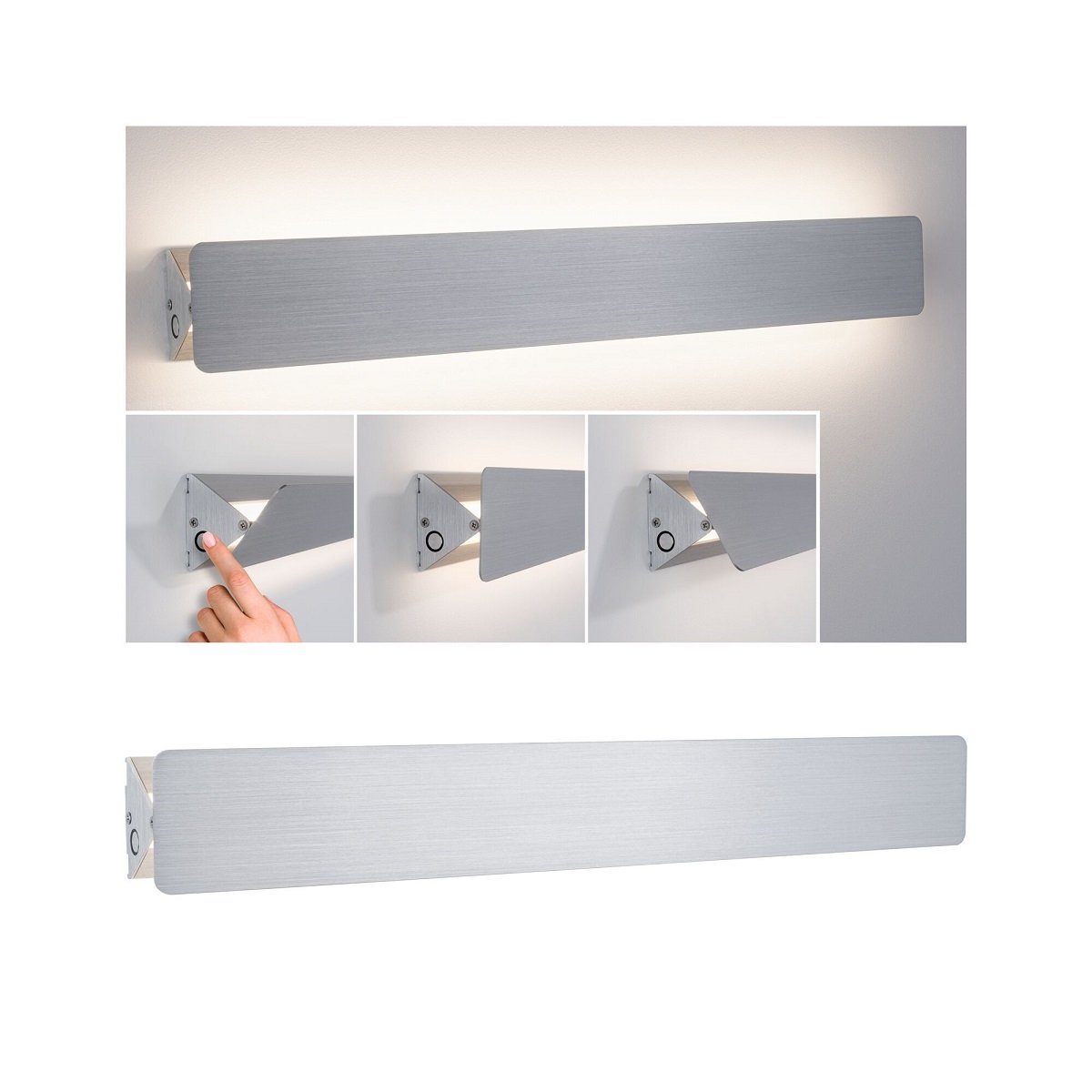 Paulmann 79514 LED 610mm Katla kaufen schwenkbar im alu Leuchten Wandleuchte Shop 2700K online gebürstet Lampen --> 