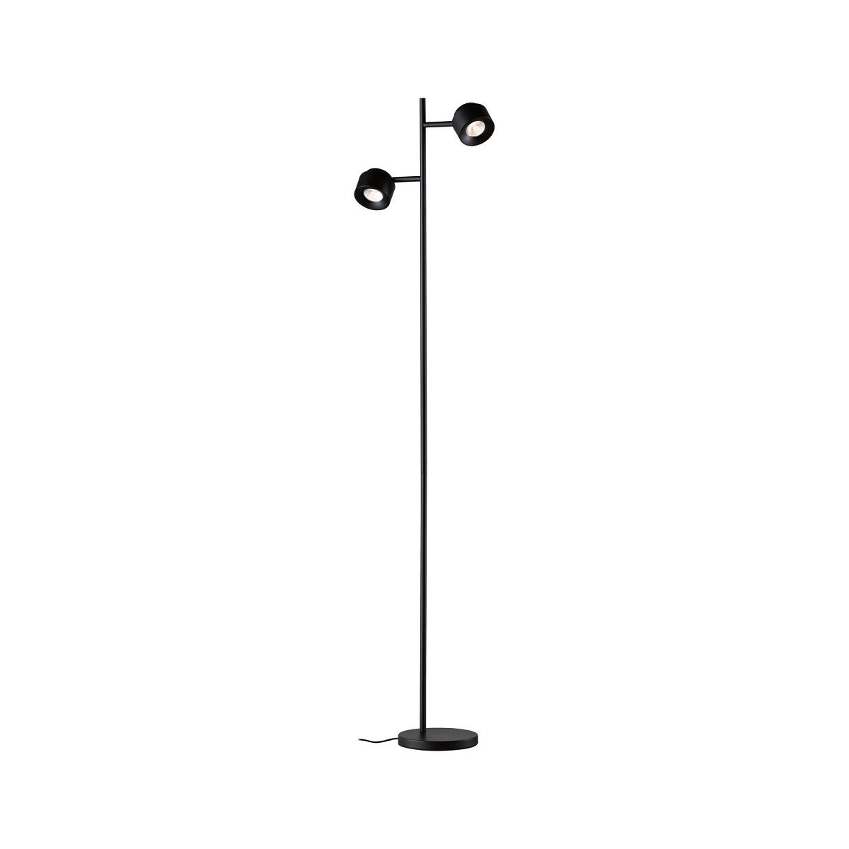 Paulmann 79775 LED Stehleuchte Puric Pane 2700K Schwarz dimmbar 145cm