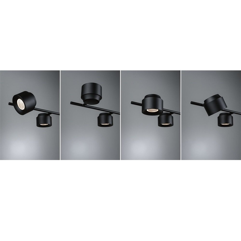 Paulmann 79784 LED Pendelleuchte Smart Home Zigbee Puric Pane 6-flammig  schwarz --> Leuchten & Lampen online kaufen im