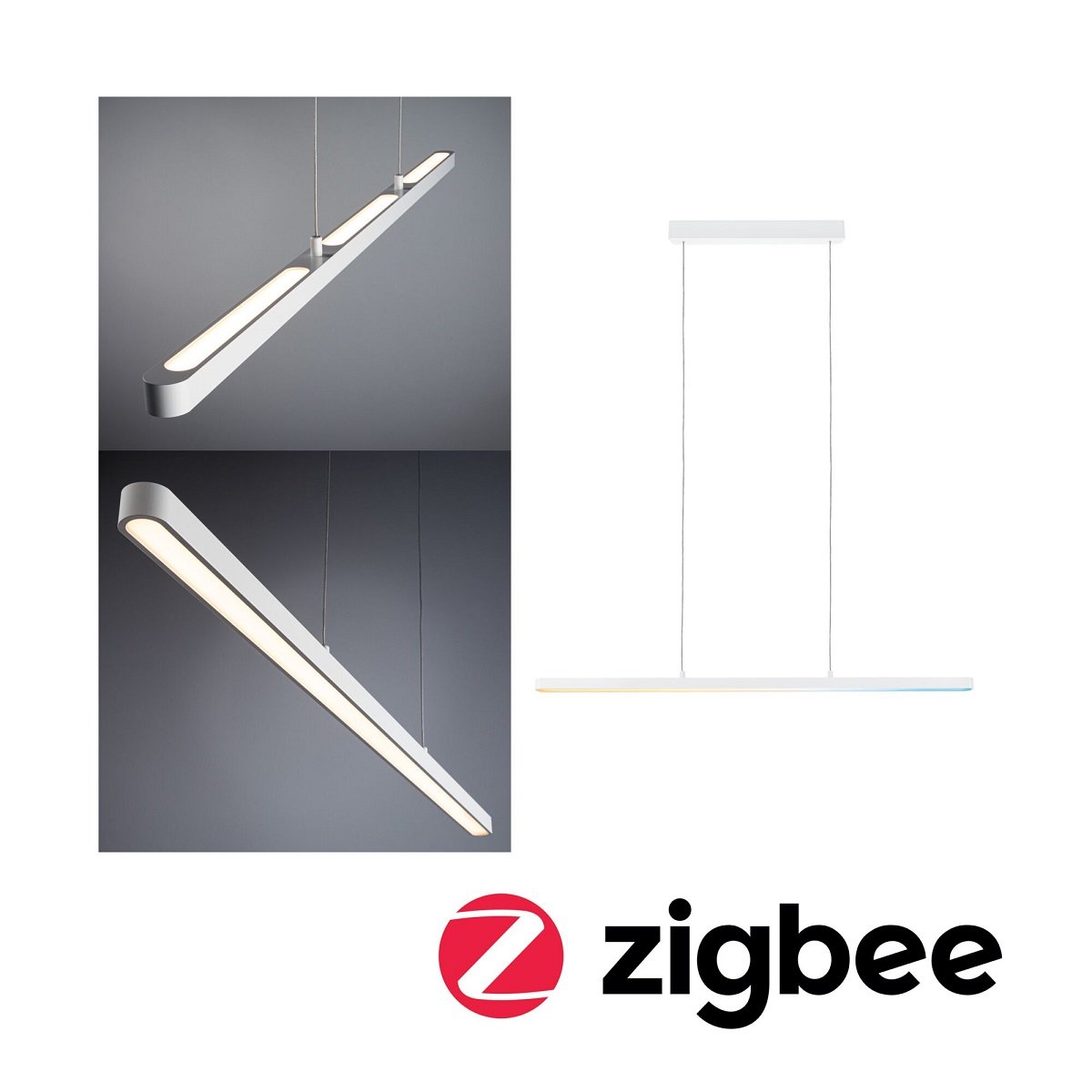 Paulmann 79887 SmartHome Zigbee LED Pendelleuchte Lento weiss Tunable White