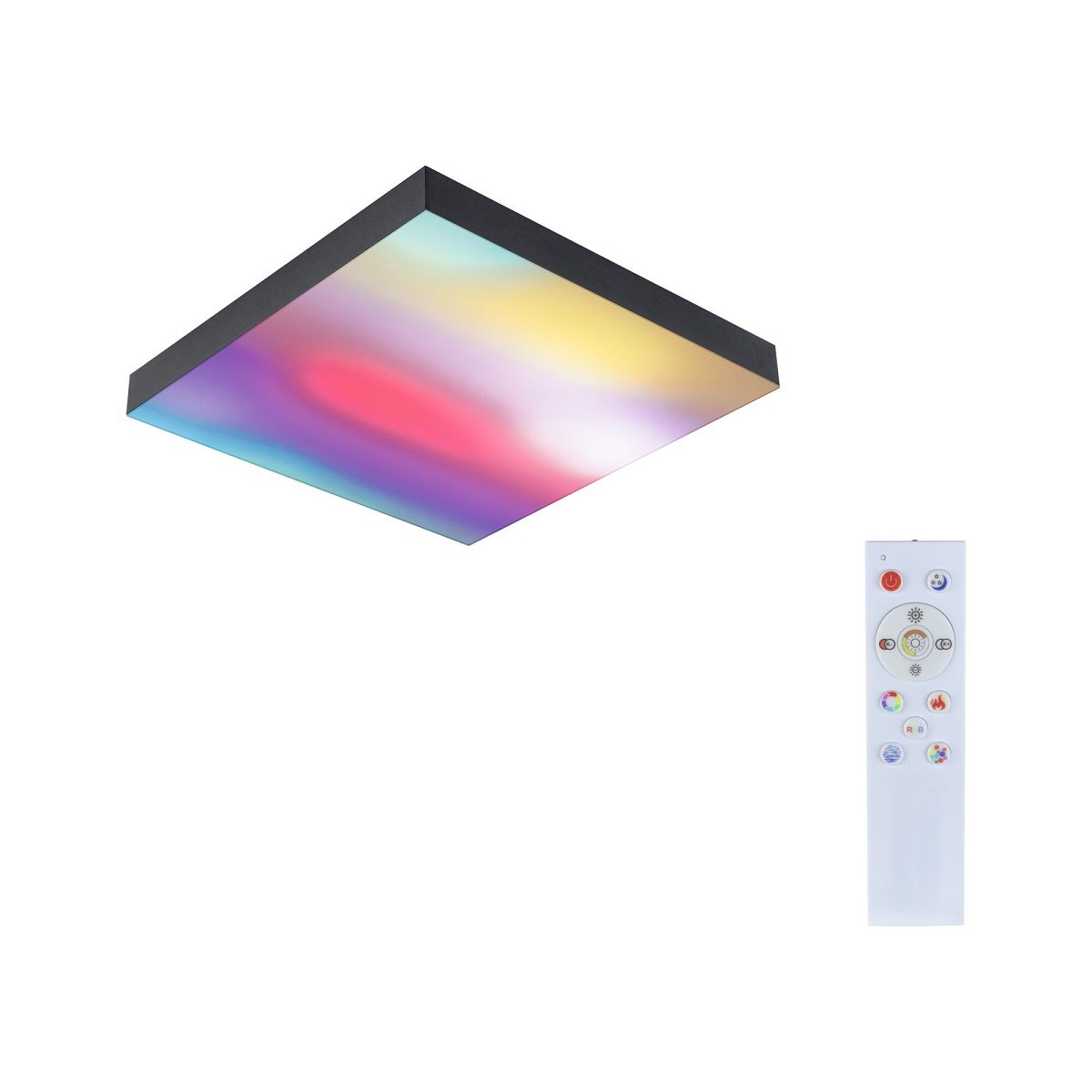 Paulmann 79907 LED Panel Velora Rainbow dynamicRGBW 295x295mm schwarz