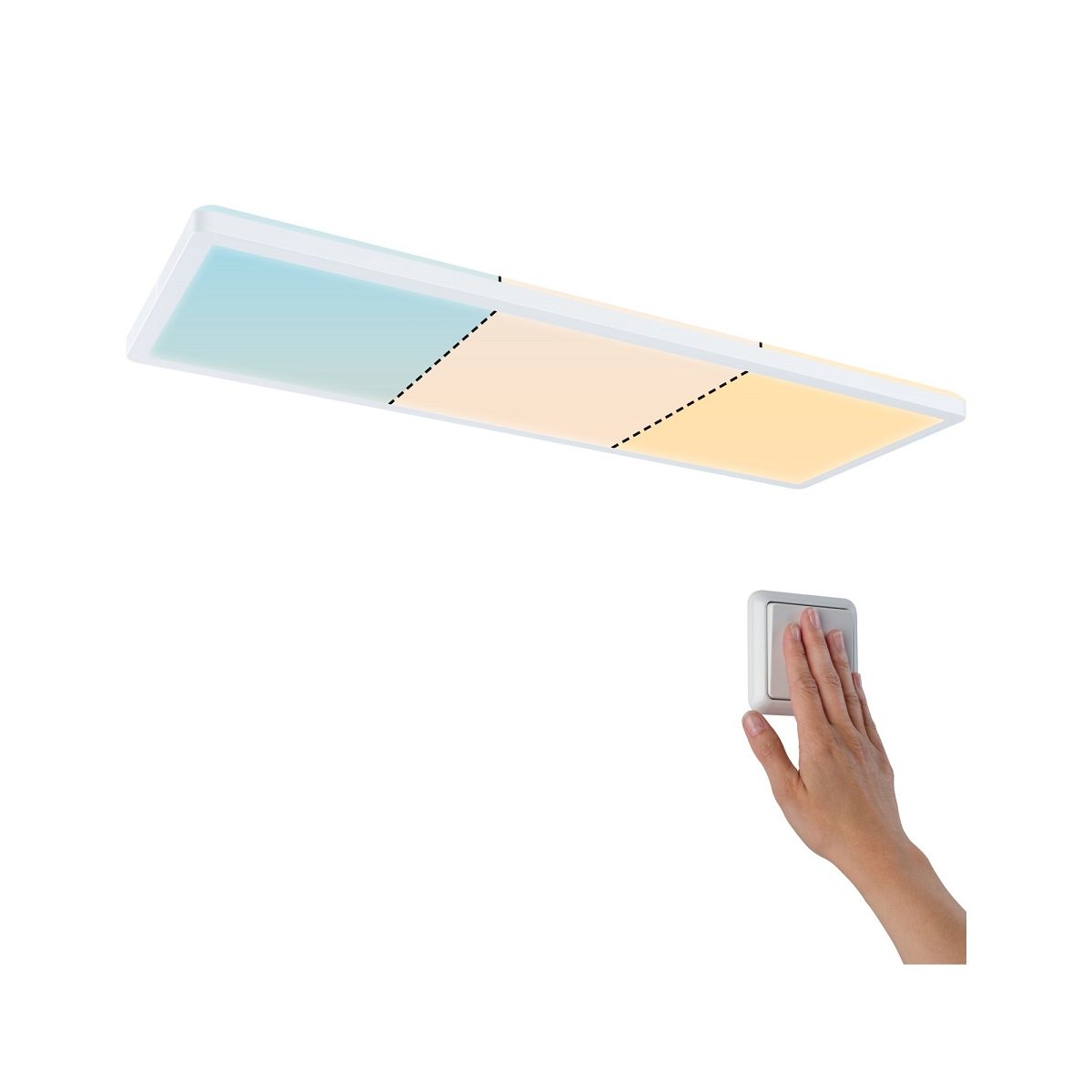 Paulmann 79927 LED Panel Atria Shine White Switch 580x200mm 3000-6500K Wei�