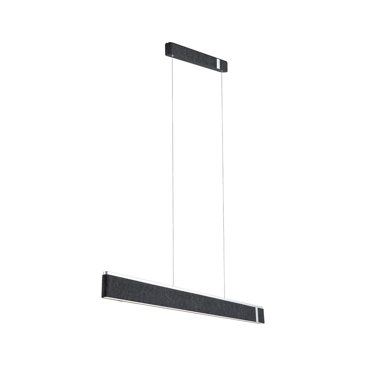 Paulmann 79985 LED Pendelleuchte Jagun 3-Step-Dim 2700K 2000lm Filz anthrazit