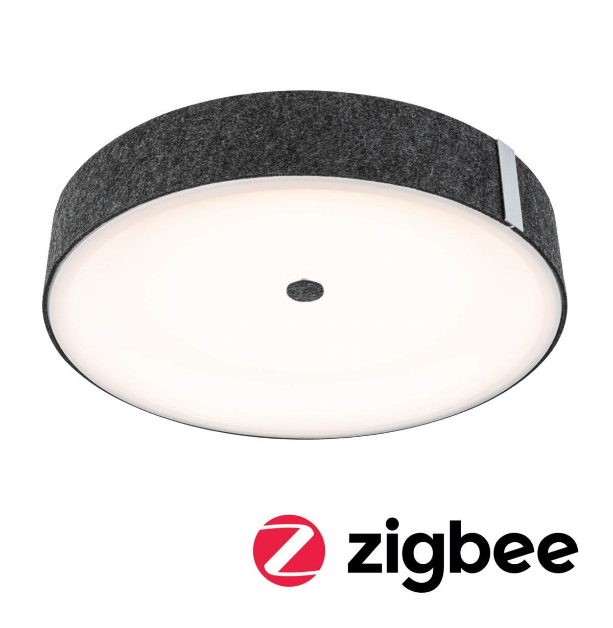 Paulmann 79994 LED Deckenleuchte Smart Home Zigbee Malika Tunable White Filz anthrazit dimmbar