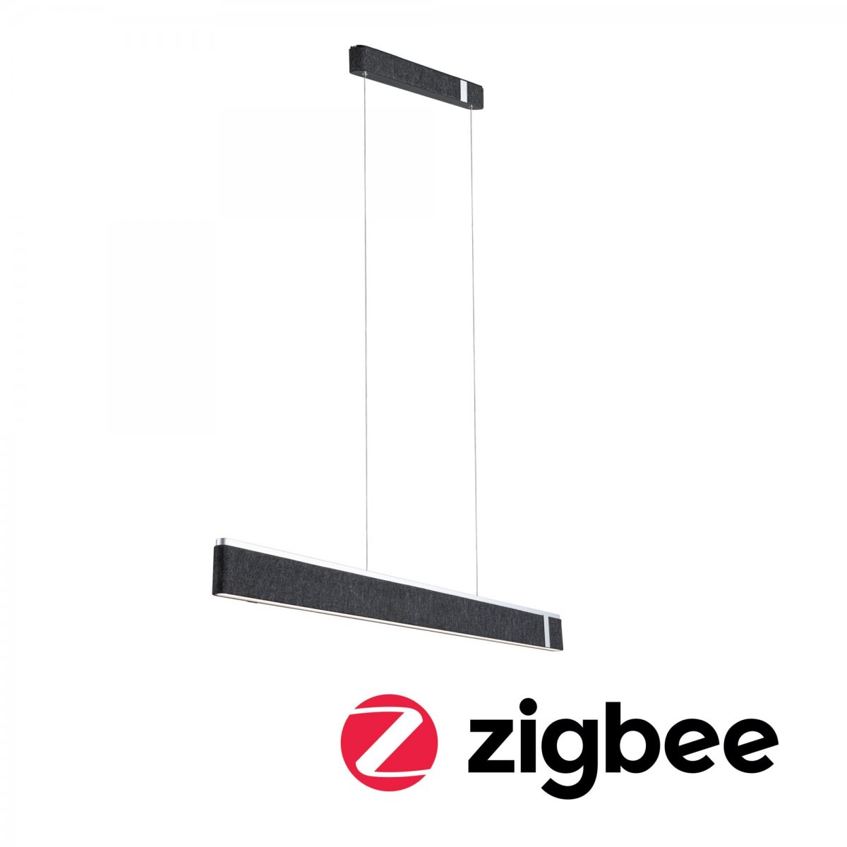 Paulmann 79995 LED Pendelleuchte Smart Home Zigbee Jagun Tunable White Filz anthrazit dimmbar
