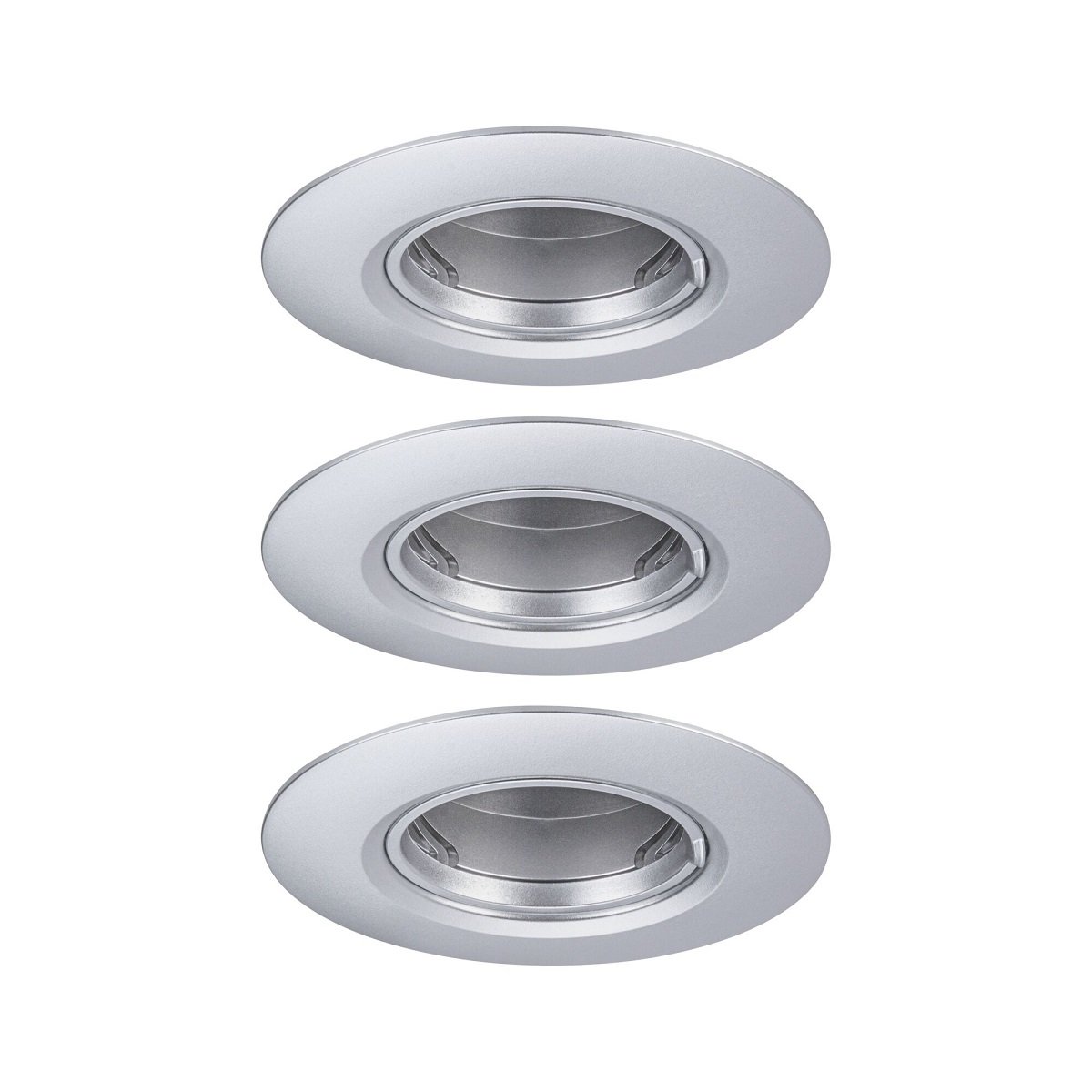 Paulmann 92113 Einbauleuchte rund 90mm 3er-Set Chrom starr
