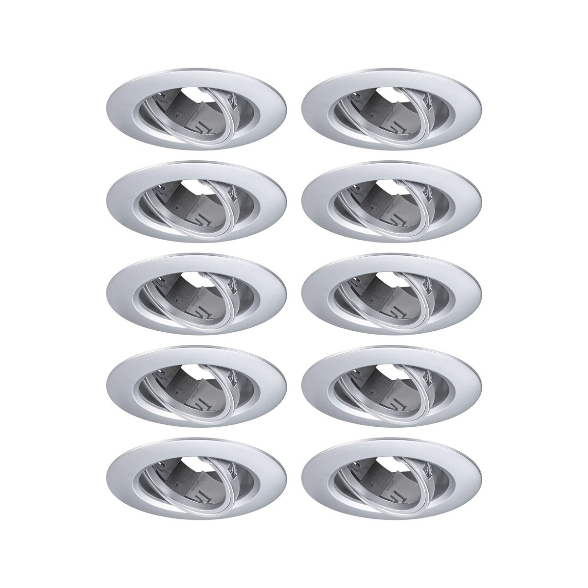 Paulmann 92116 Einbauleuchte rund 90mm 10er-Set Chrom schwenkbar