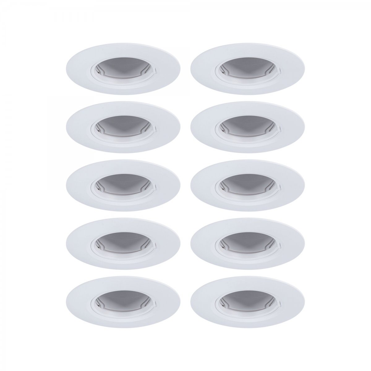 Paulmann 92118 Einbauleuchte rund 90mm 10er-Set Wei� starr