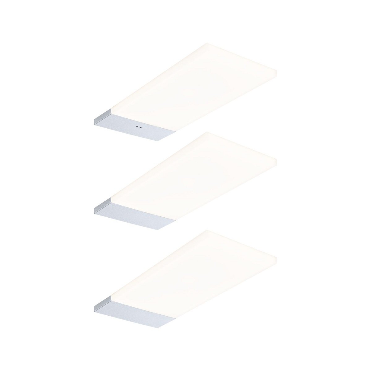 Paulmann 92121 LED Unterschrankleuchte Bredo N�herungsensor 3er-Set 3000K silber