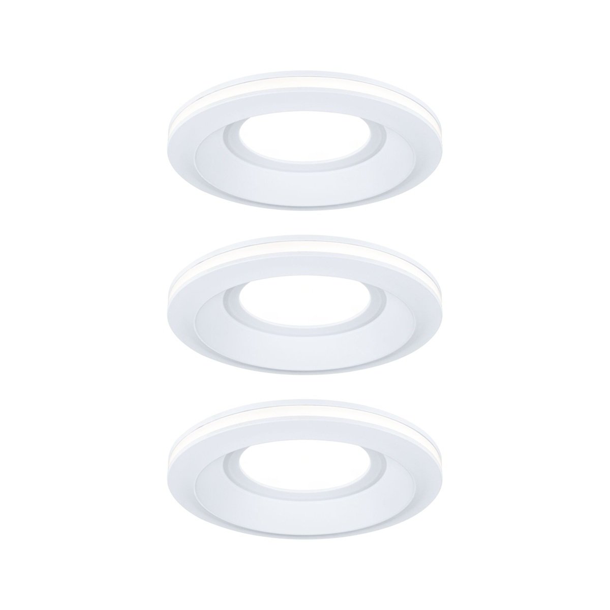 Paulmann 92248 LED Einbauleuchte Sormus 10cm 3er-Set IP65 rund wei�