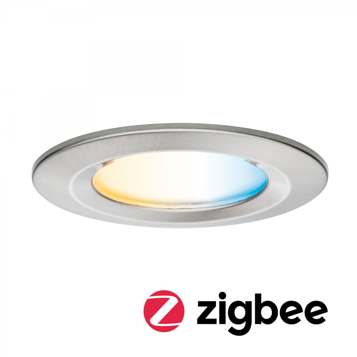 Paulmann 92448 LED Einbauleuchte Nova Coin Zigbee Tunable White Eisen geb�rstet IP44