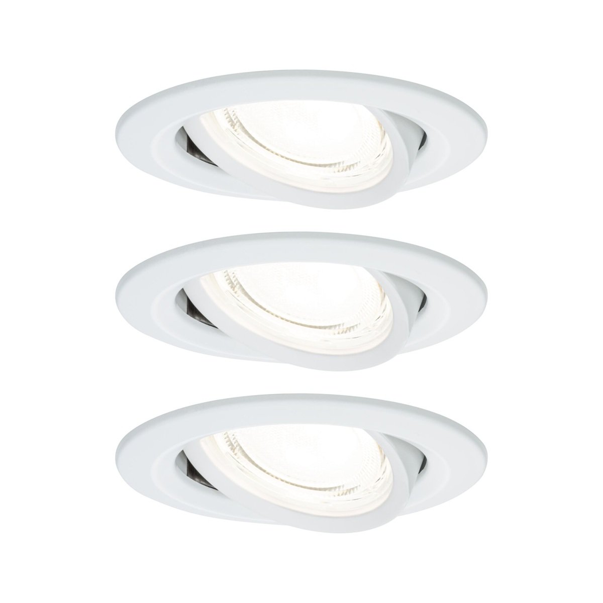 Paulmann 92455 LED Einbauleuchte Nova Coin 3er-Set rund 4000K Wei�