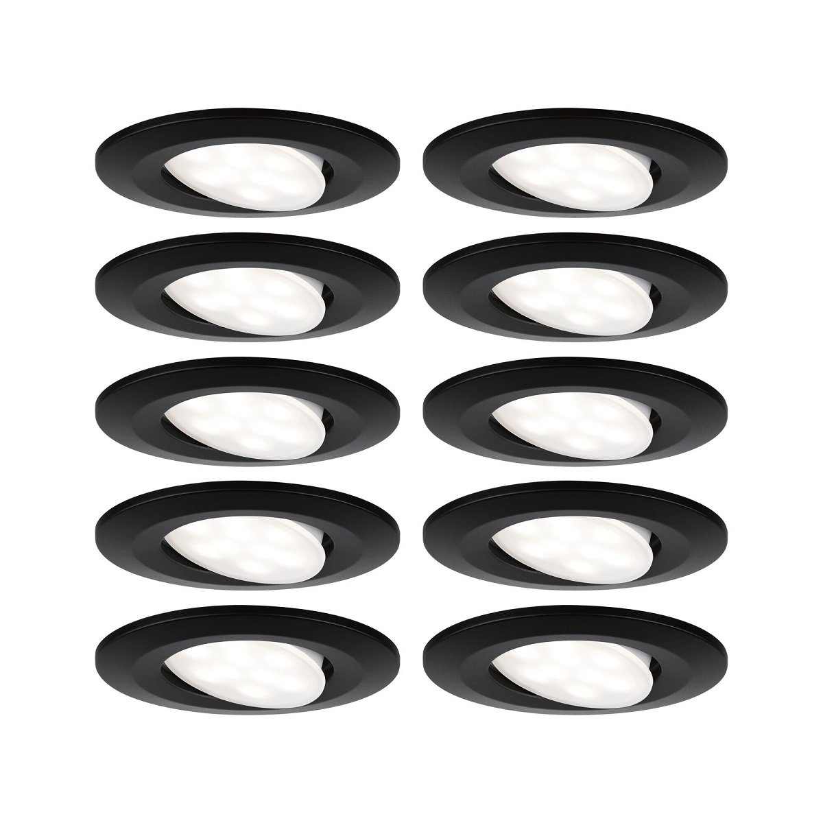 Paulmann 92462 LED Einbauleuchte Calla Basisset schwarz matt schwenkbar IP65