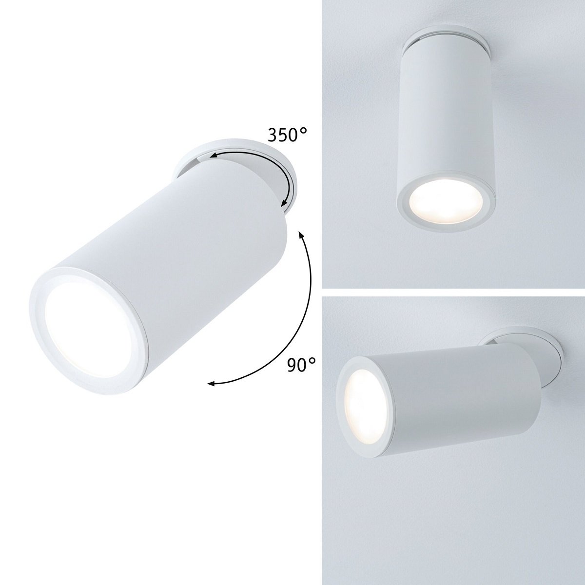 Paulmann 93086 LED Einbauleuchte Turnal rund 60 mm wei� 3-Step-Dim
