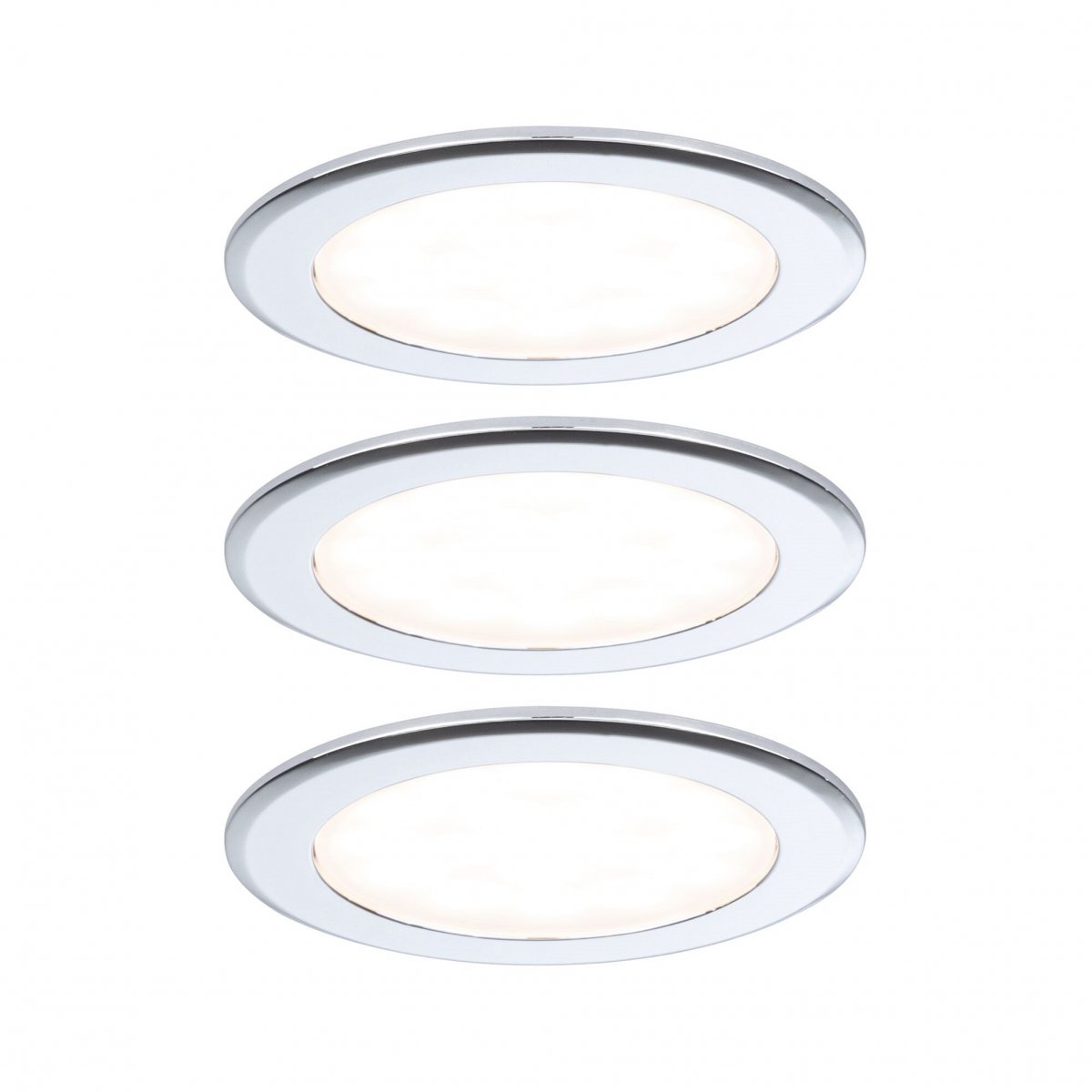 Paulmann 93118 LED M�beleinbauleuchten 3er Set 3000K Chrom
