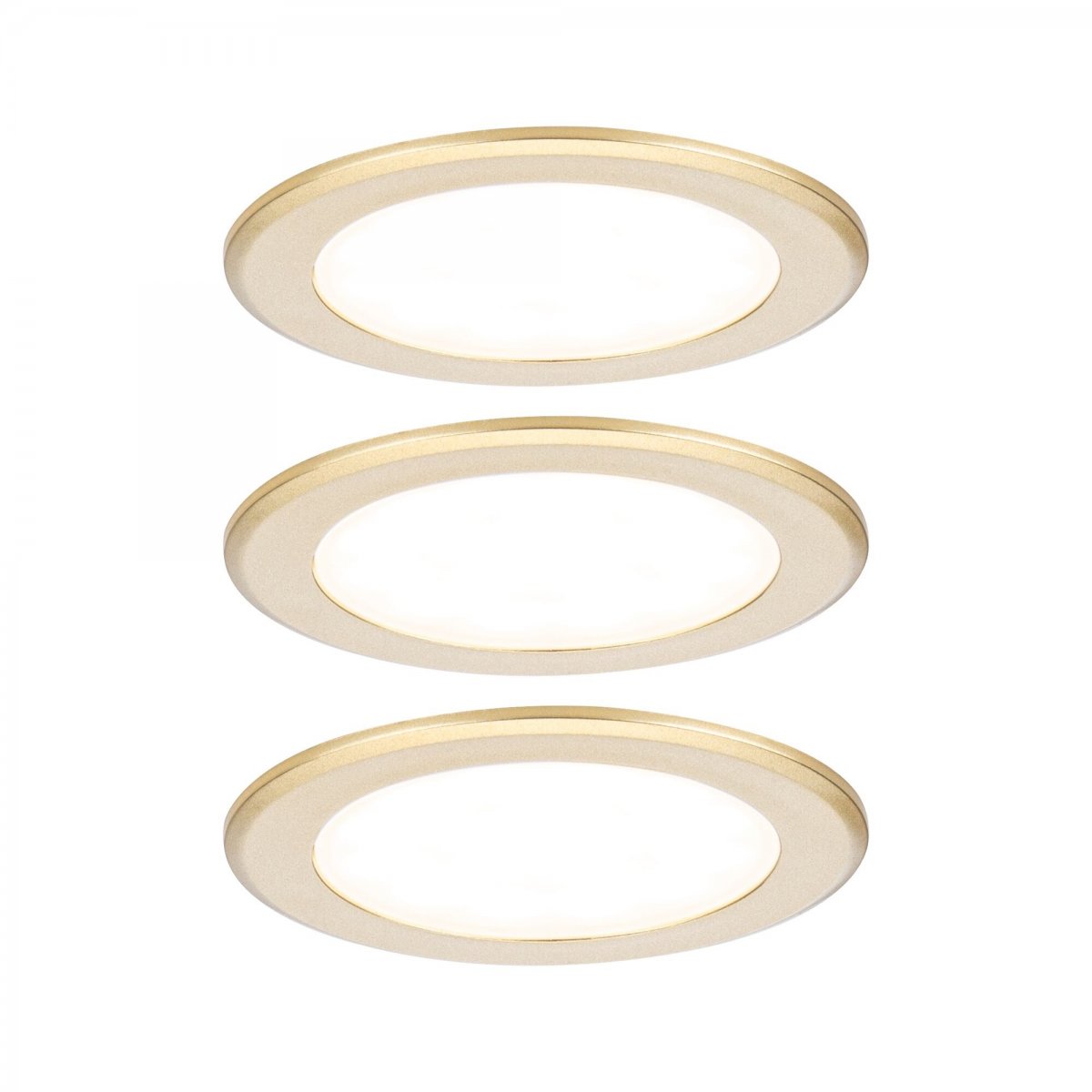 Paulmann 93119 LED M�beleinbauleuchten 3er Set 3000K Gold