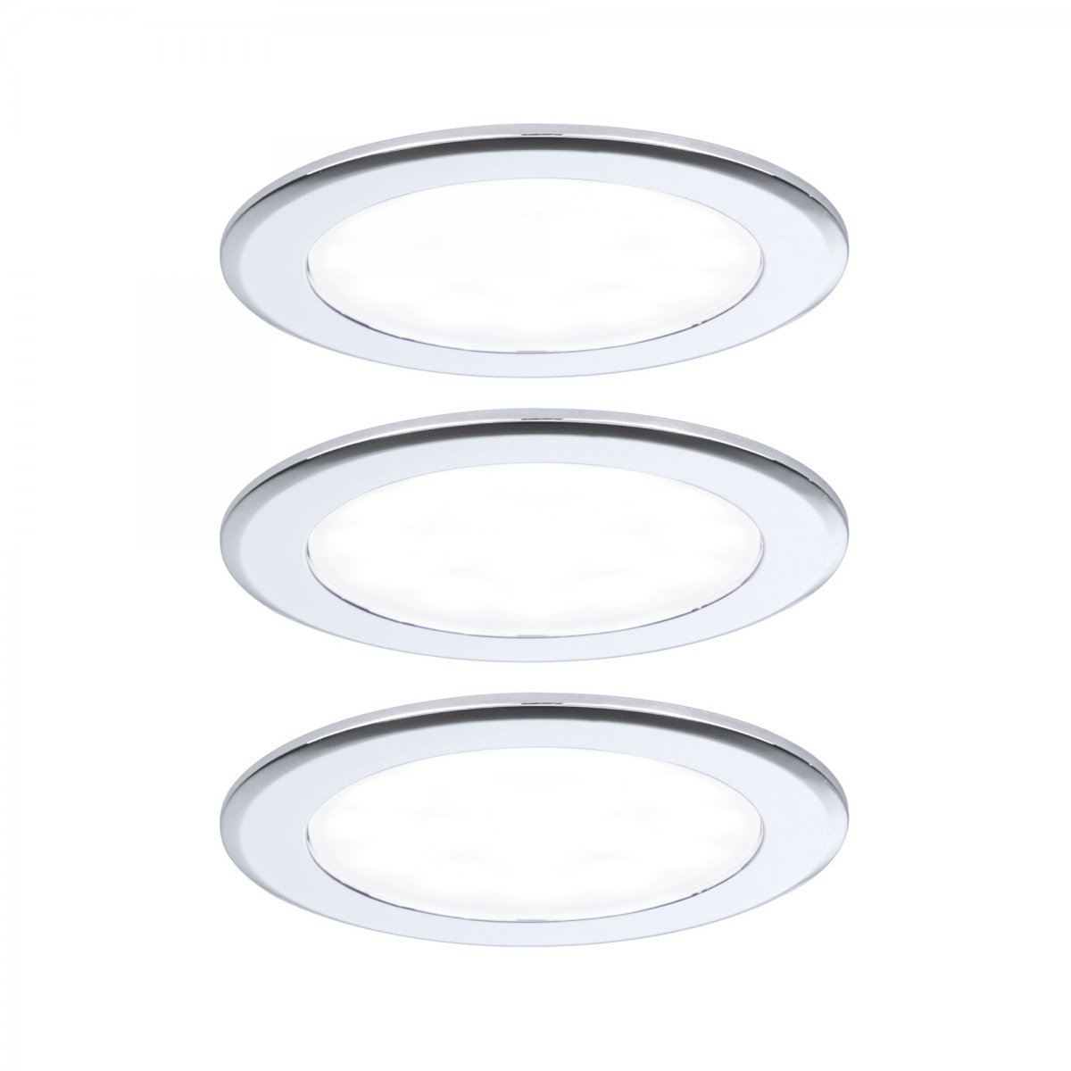 Paulmann 93123 LED M�beleinbauleuchten 3er Set 4000K Chrom