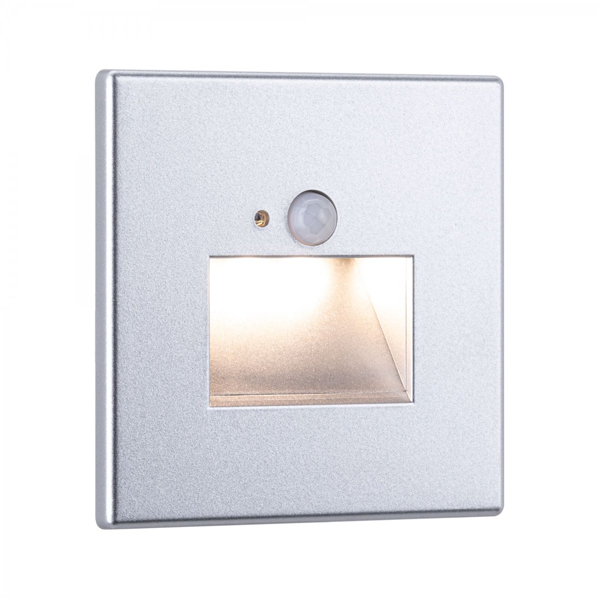 Paulmann 93134 LED Wandeinbauleuchte Edge Quadro Bewegungsmelder 80x42mm 2700K Chrom matt