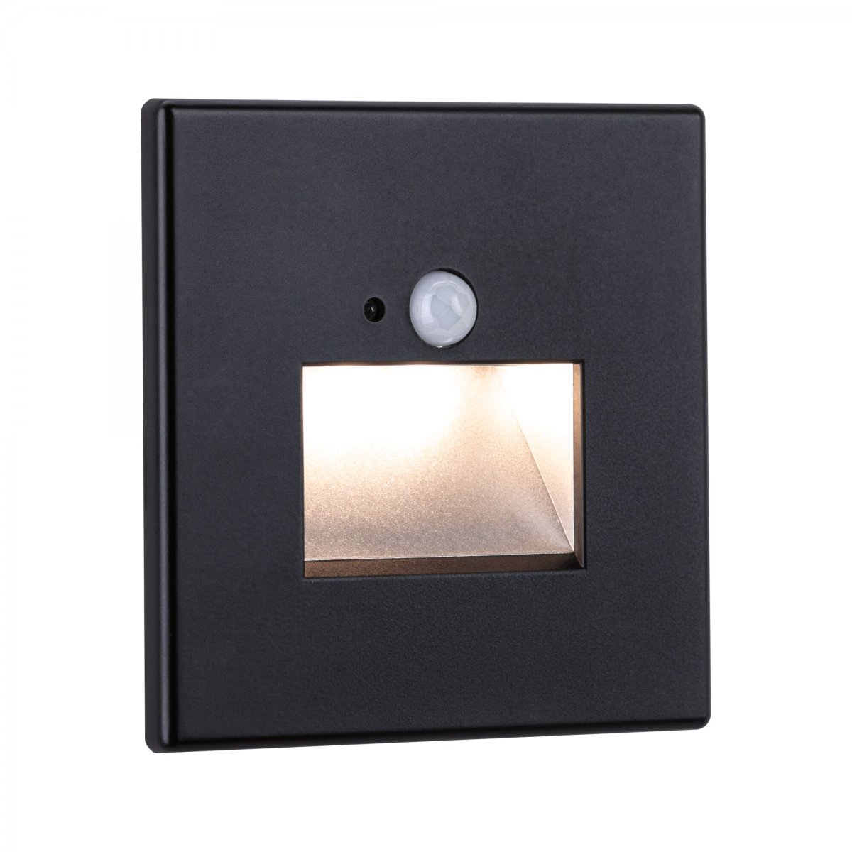 Paulmann 93135 LED Wandeinbauleuchte Edge Quadro Bewegungsmelder 80x42mm 2700K Schwarz