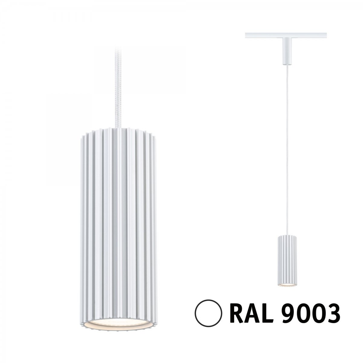 Paulmann 93147 URail Pendel Lirena Signalwei� max.10W GU10