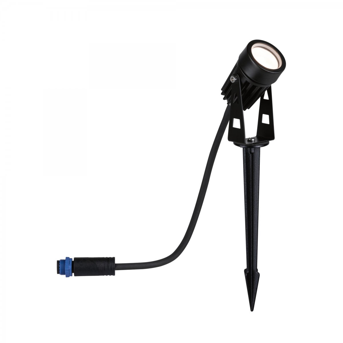 Paulmann 94374 Plug&Shine LED Gartenstrahler Einzelspot IP65 3000K Schwarz