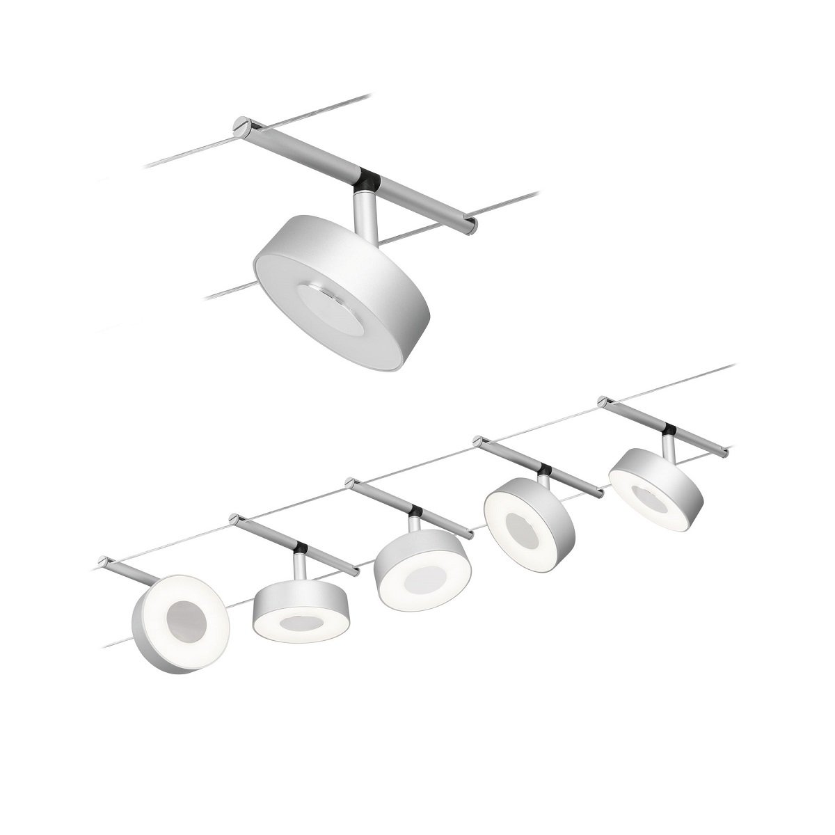Paulmann 94475 LED Basisset Circle 12V 3000K Chrom matt Chrom