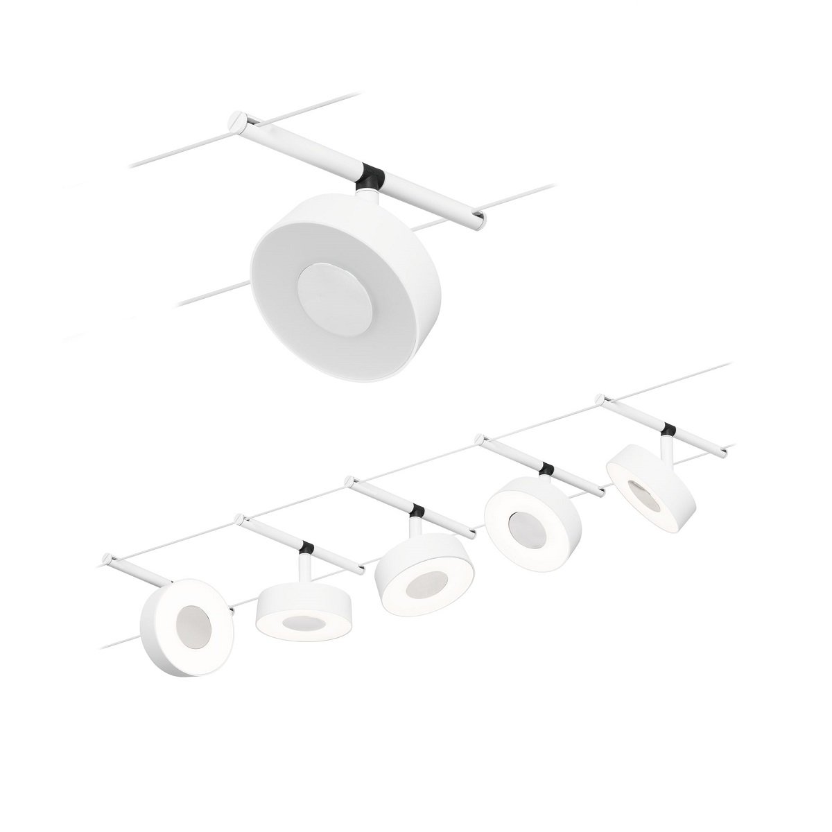 Paulmann 94477 LED Basisset Circle 12V 3000K Wei� matt Chrom