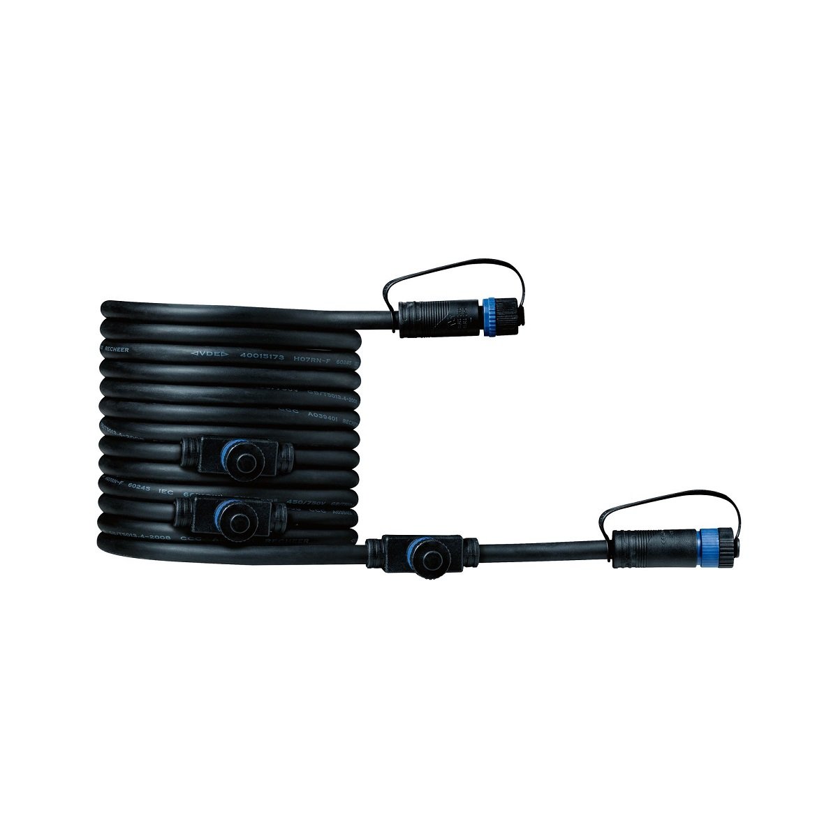 Paulmann 94596 Plug&Shine Connector IP68 5m Schwarz vier Anschl�sse