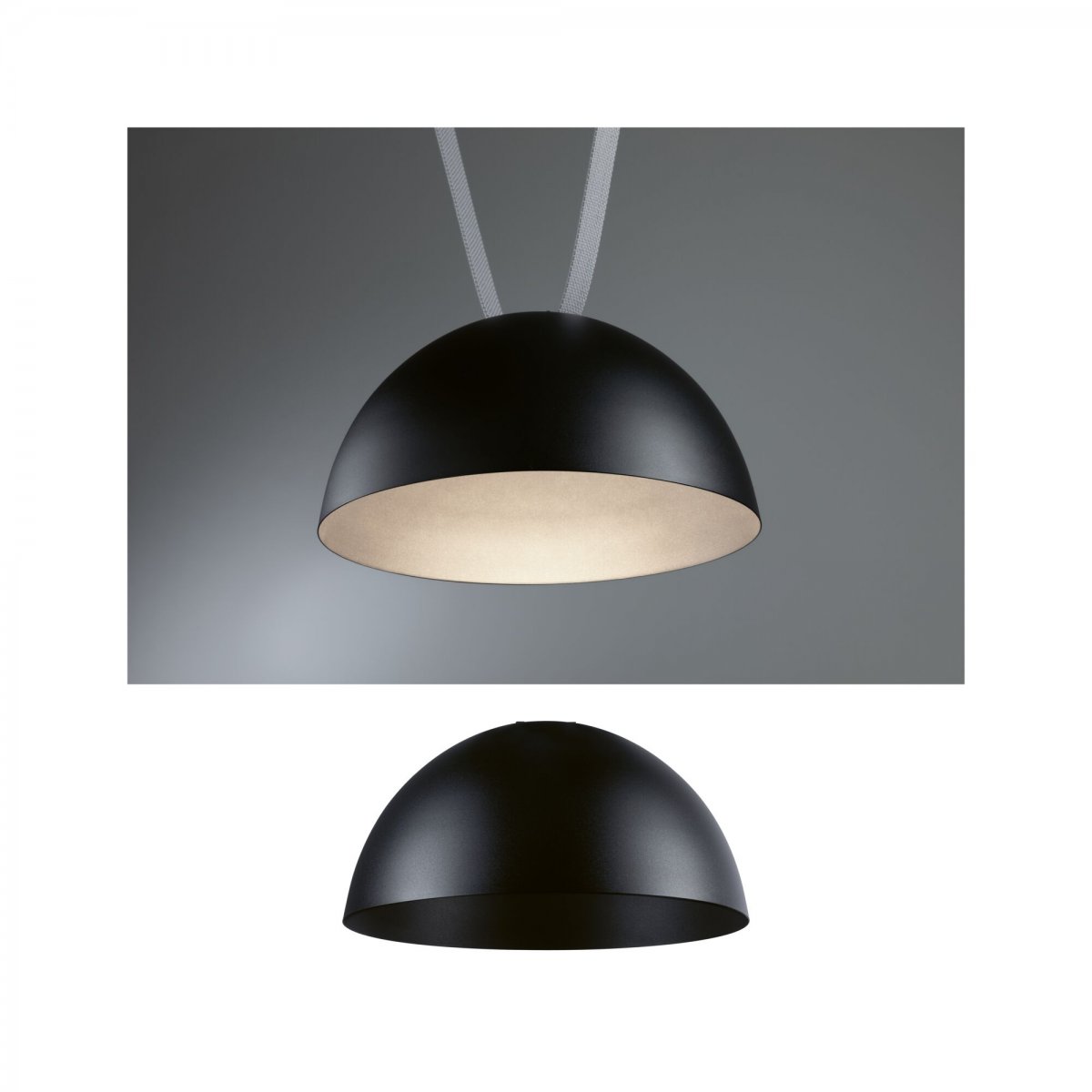 Paulmann 94614 ULine LED Pendelleuchte Bol 300mm 3000K Schwarz