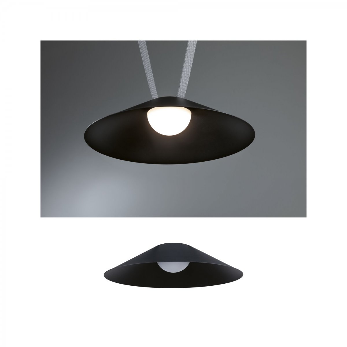 Paulmann 94615 ULine LED Pendelleuchte Cone 350mm 3000K Schwarz