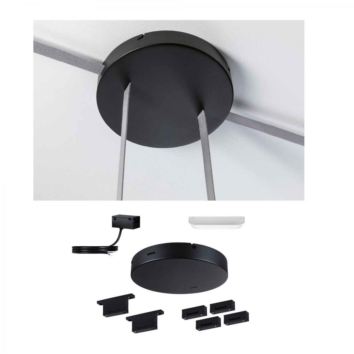 Paulmann 94629 ULine Zubeh�r Installationsset 48V max. 150W Trafo Schwarz