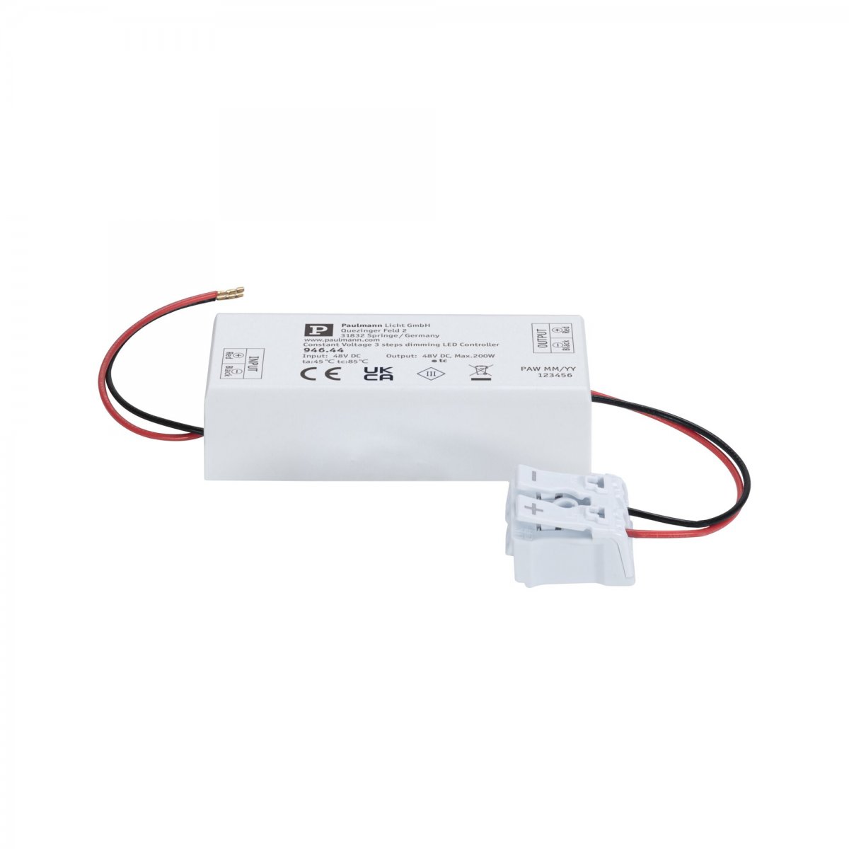 Paulmann 94644 ULine Zubeh�r 3-Step-Dimmer max. 200W 48V Wei�