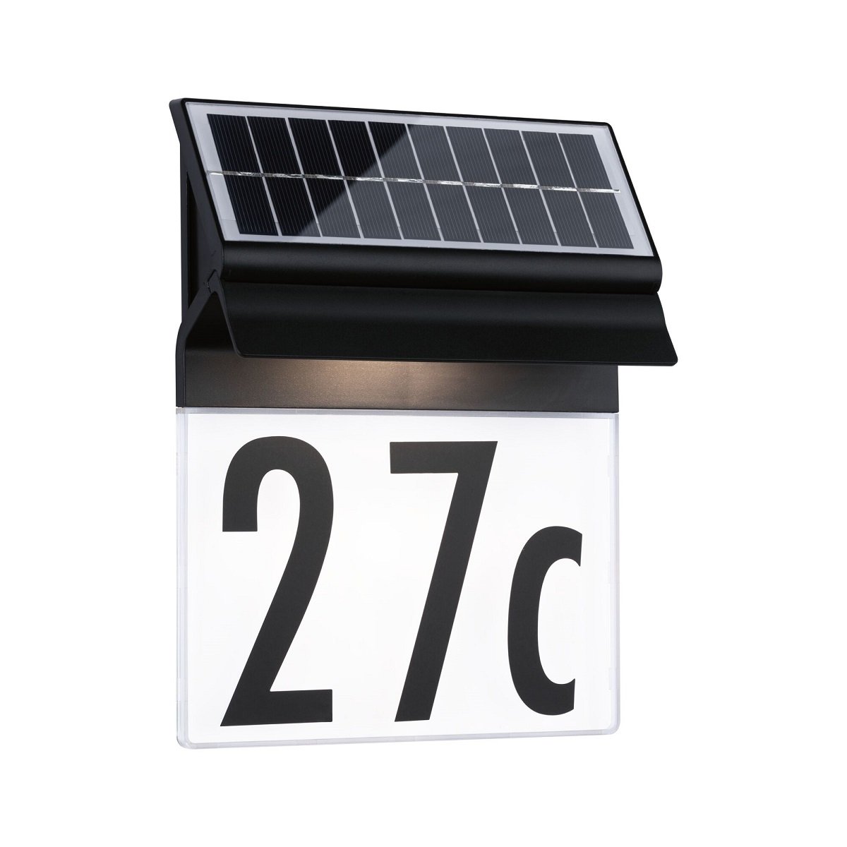 Paulmann 94694 Outdoor Solar Hausnummernleuchte Neda IP44 3000K
