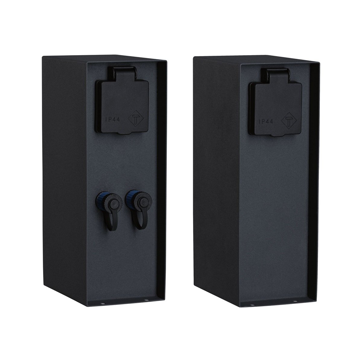 Paulmann 94700 Plug & Shine Steckdosens�ule Rio eckig Anthrazit IP44