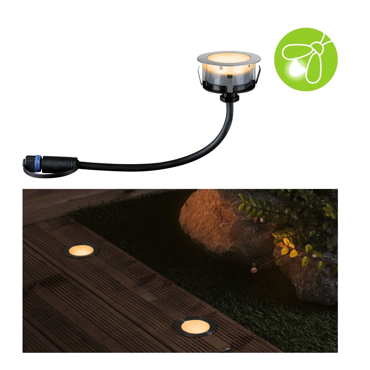 Paulmann 94721 Plug&Shine Bodeneinbauleuchte Floor Mini Goldlicht