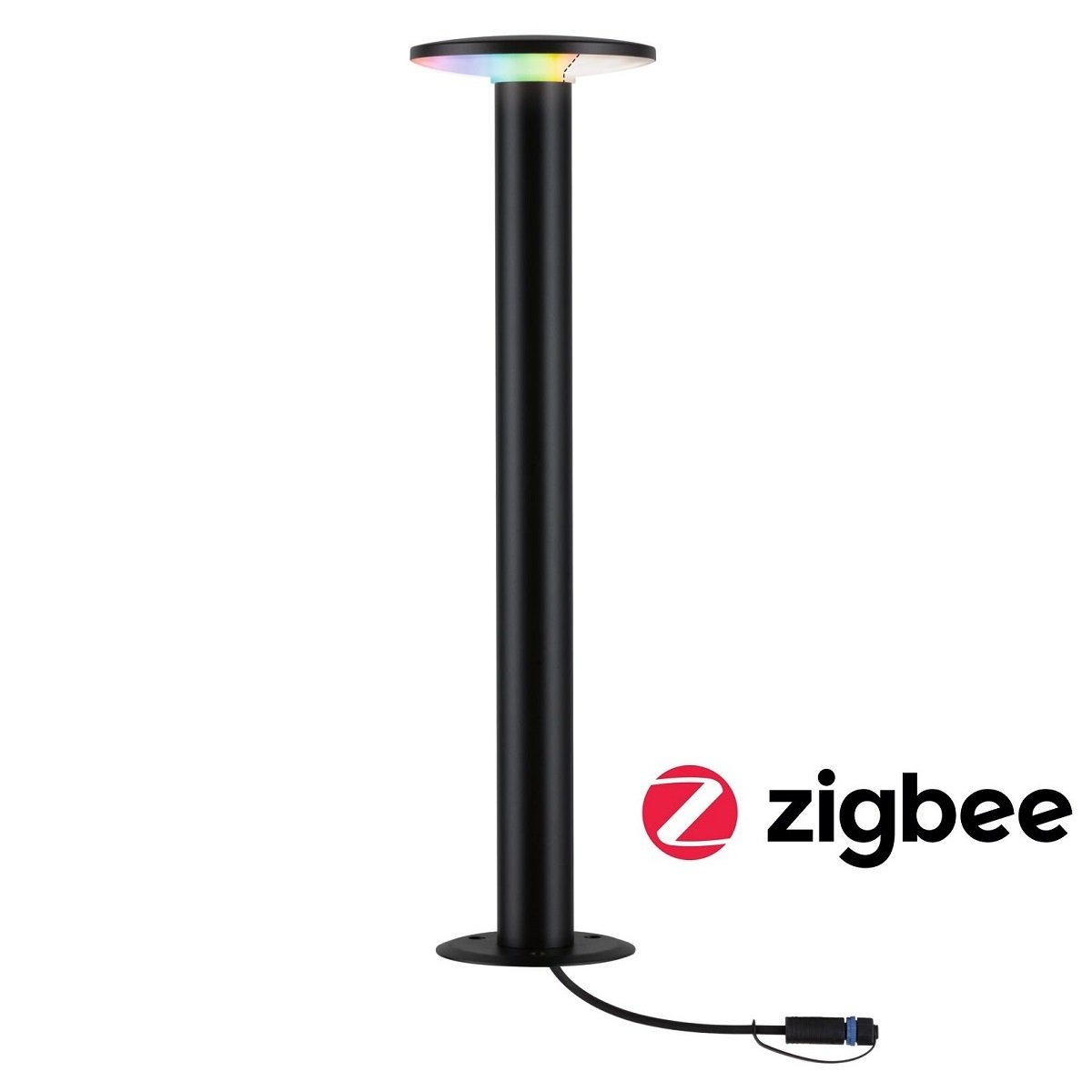 Paulmann 94750 Plug&Shine Pollerleuchte Zigbee Plate RGBW Anthrazit