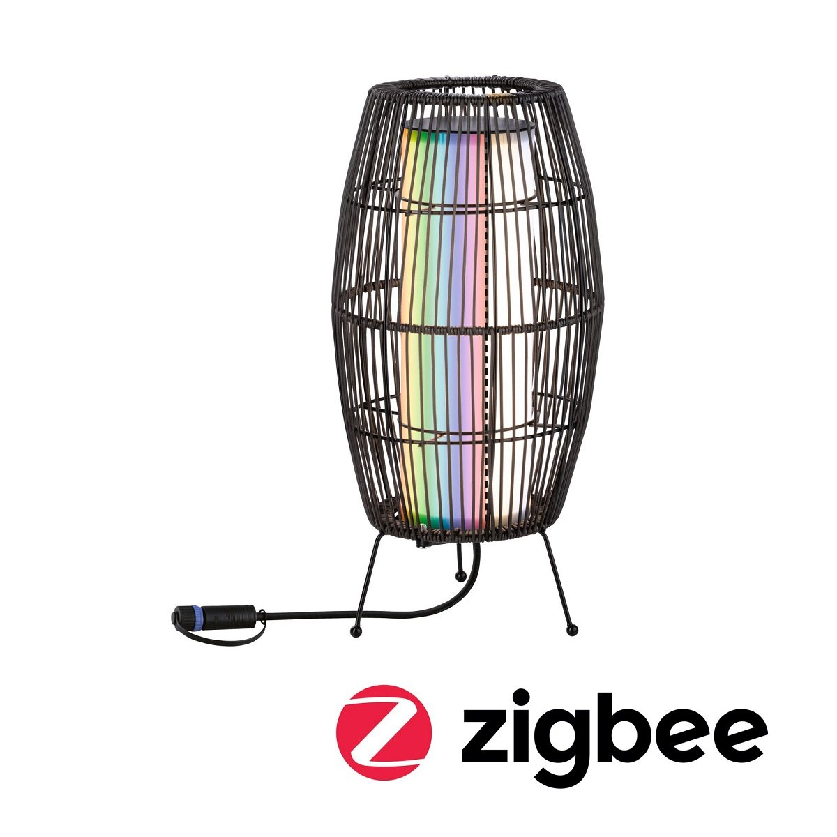 Paulmann 94754 Plug&Shine Lichtobjekt Zigbee Basket IP44 RGBW