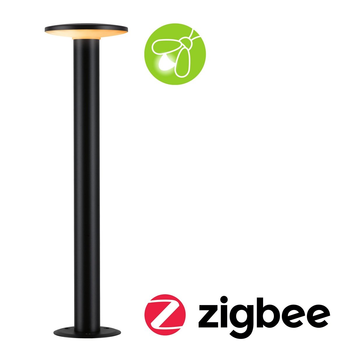 Paulmann 94755 LED Pollerleuchte Zigbee Plate insektenfreundlich Anthrazit  --> Leuchten & Lampen online kaufen im Shop | Pollerleuchten