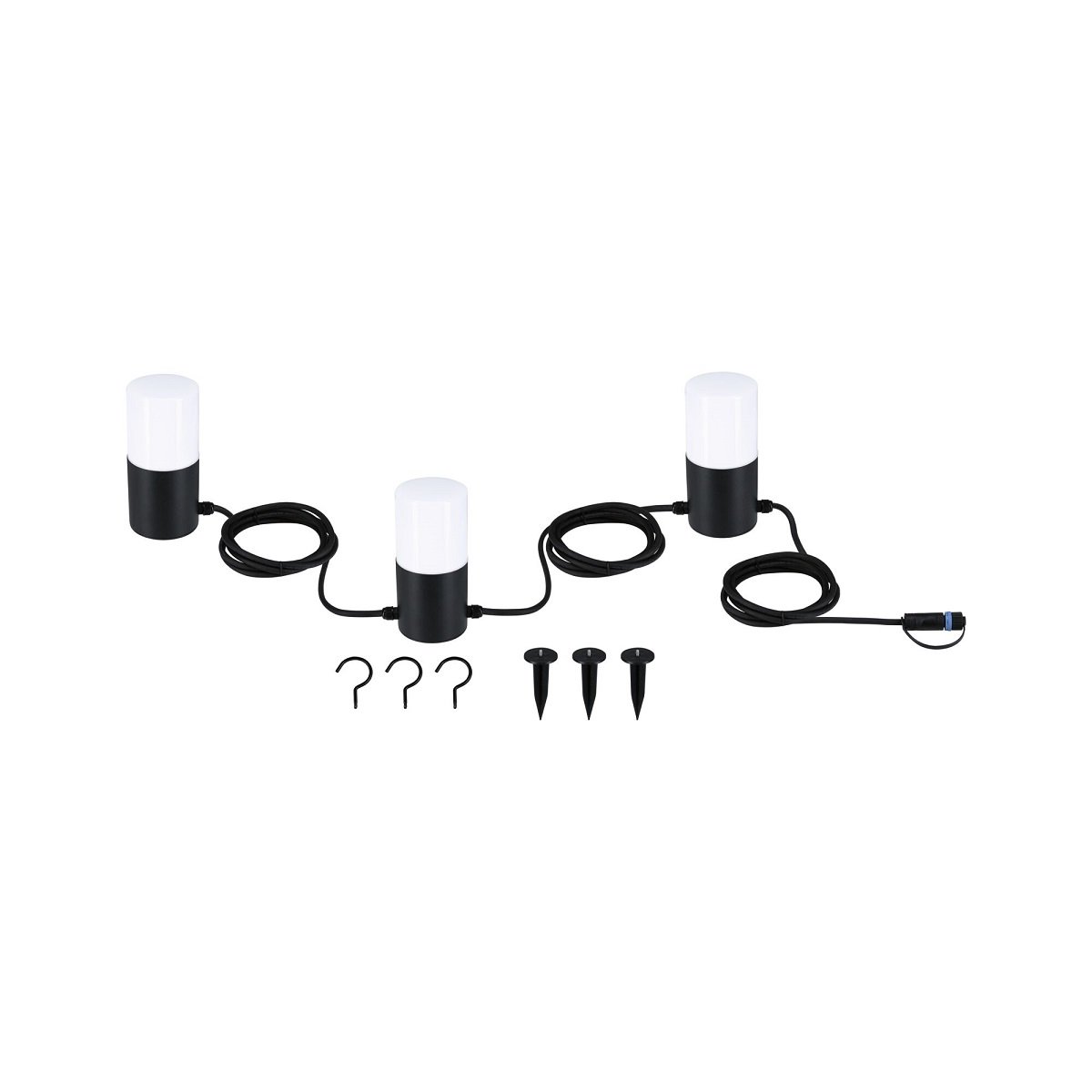 Paulmann 94761 Plug&Shine LED Lichterkette Tubs IP44 3000K anthrazit -->  Leuchten & Lampen online kaufen im Shop