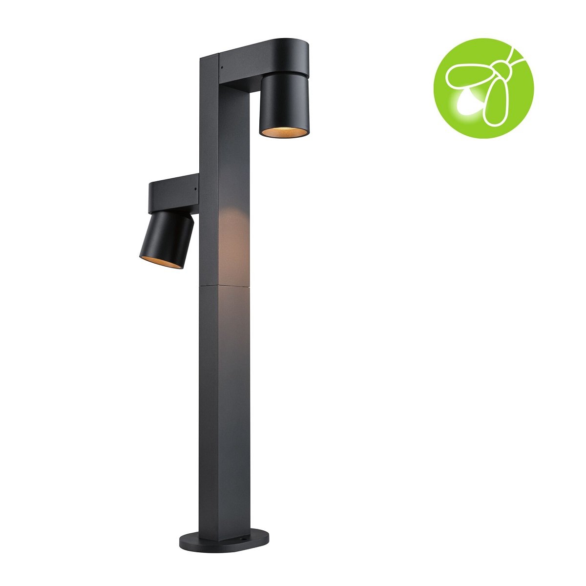 Paulmann 94825 LED Pollerleuchte Kimu 2-flammig insektenfreundlich IP44 2200K