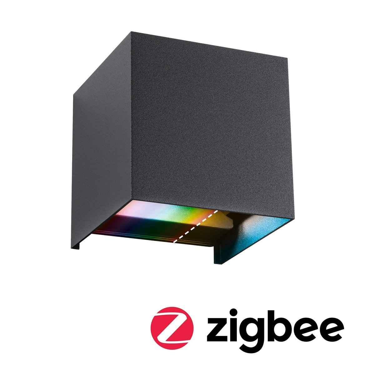 Paulmann 94847 LED Au�enwandleuchte Cybo Zigbee RGBW 100x100mm