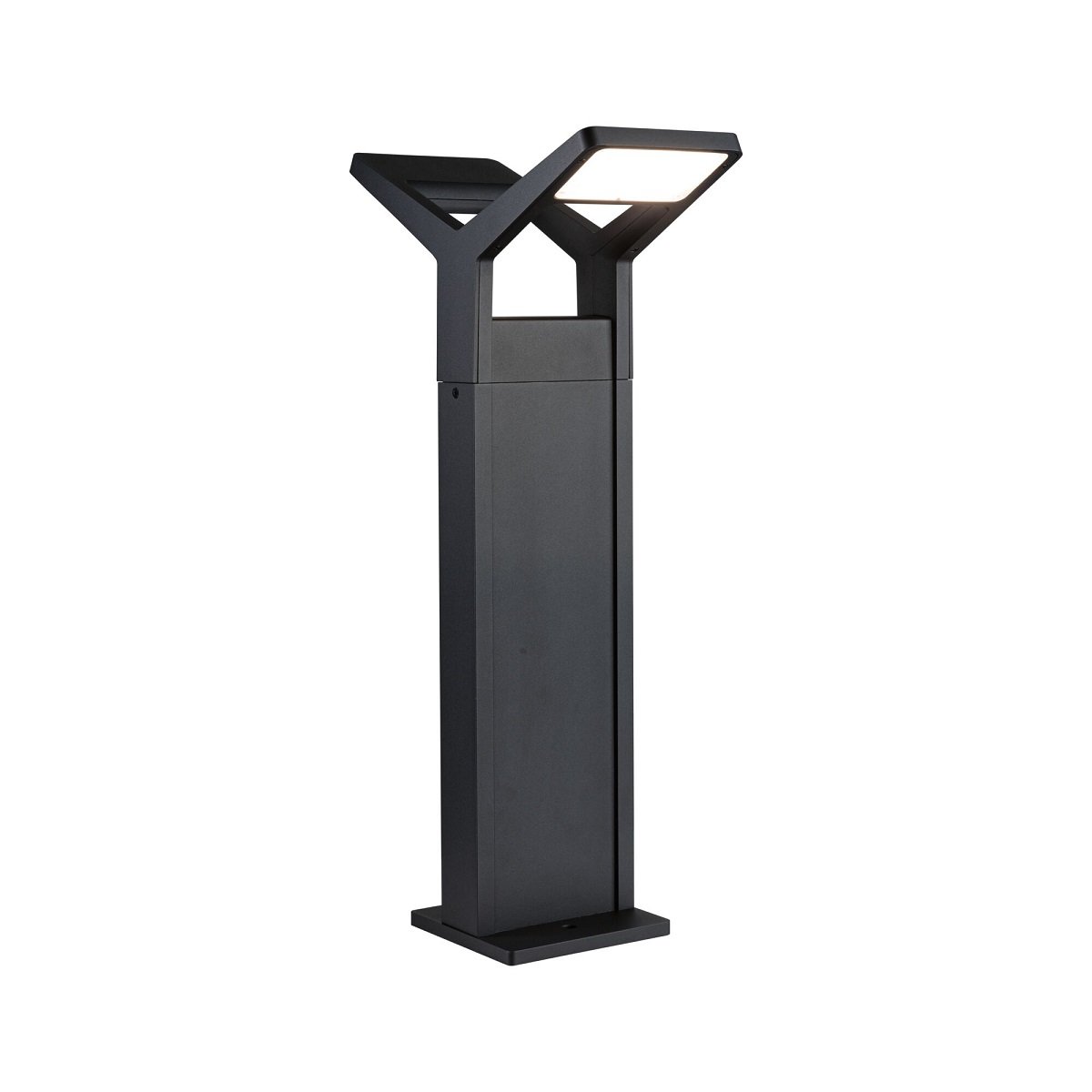 Paulmann 94861 LED Pollerleuchte Juntea 2-flammig Anthrazit dimmbar IP44 3000K