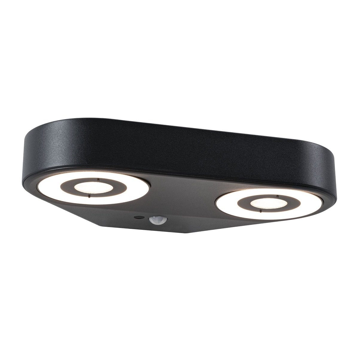 Paulmann 94866 LED Au�enwandleuchte Silma 2-flammig Bewegungsmelder anthrazit 3000K IP44